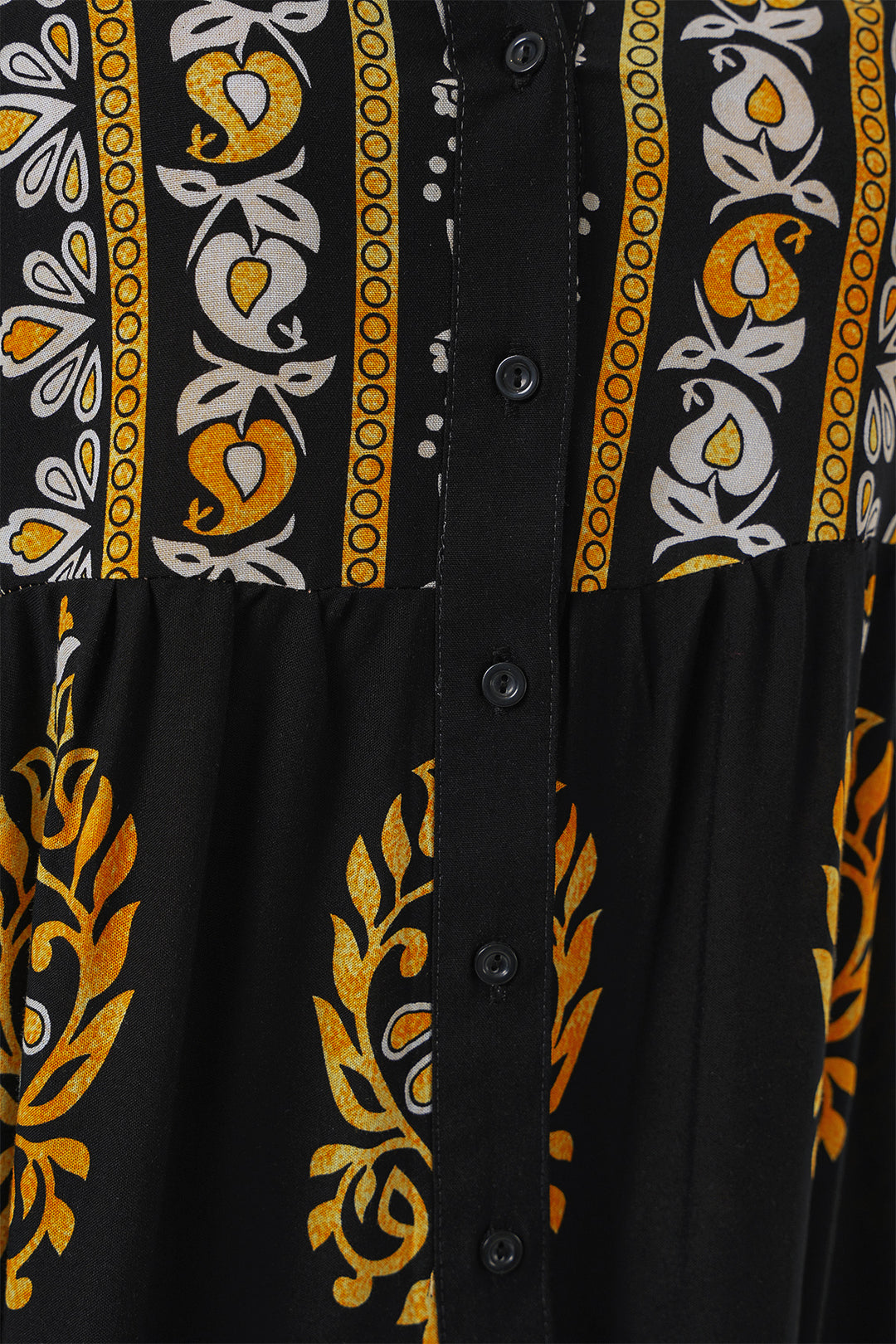 BGD Women Authentic Patterned Hijab Dress - Black 6 - Alghero