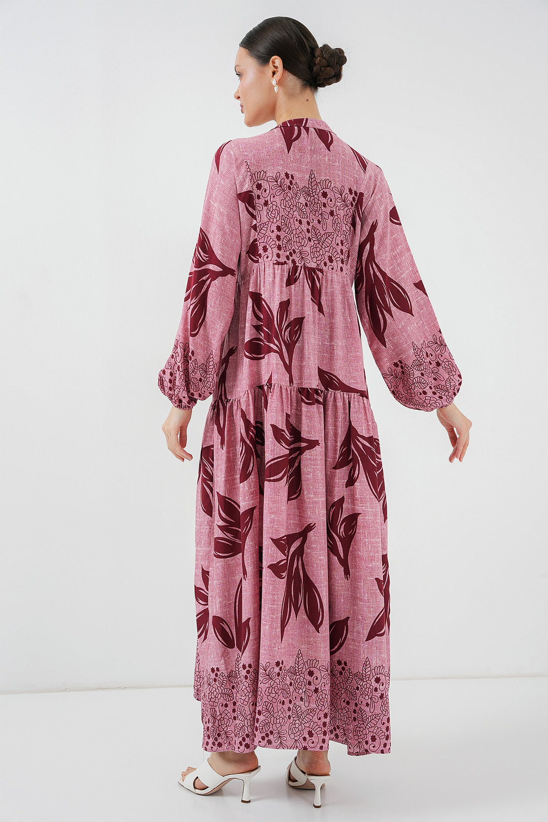 BGD Women Authentic Patterned Hijab Dress - Y. Rose Dry - Teaneck