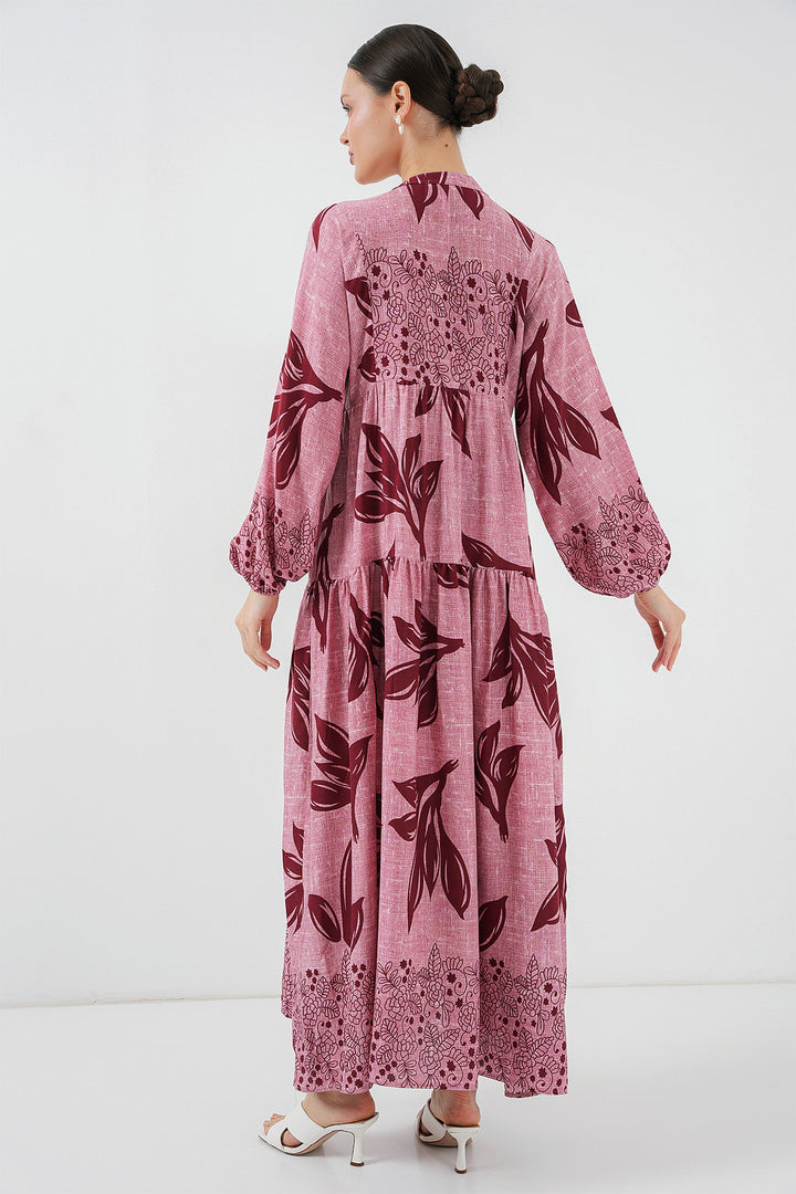 BGD Women Authentic Patterned Hijab Dress - Y. Rose Dry - Teaneck