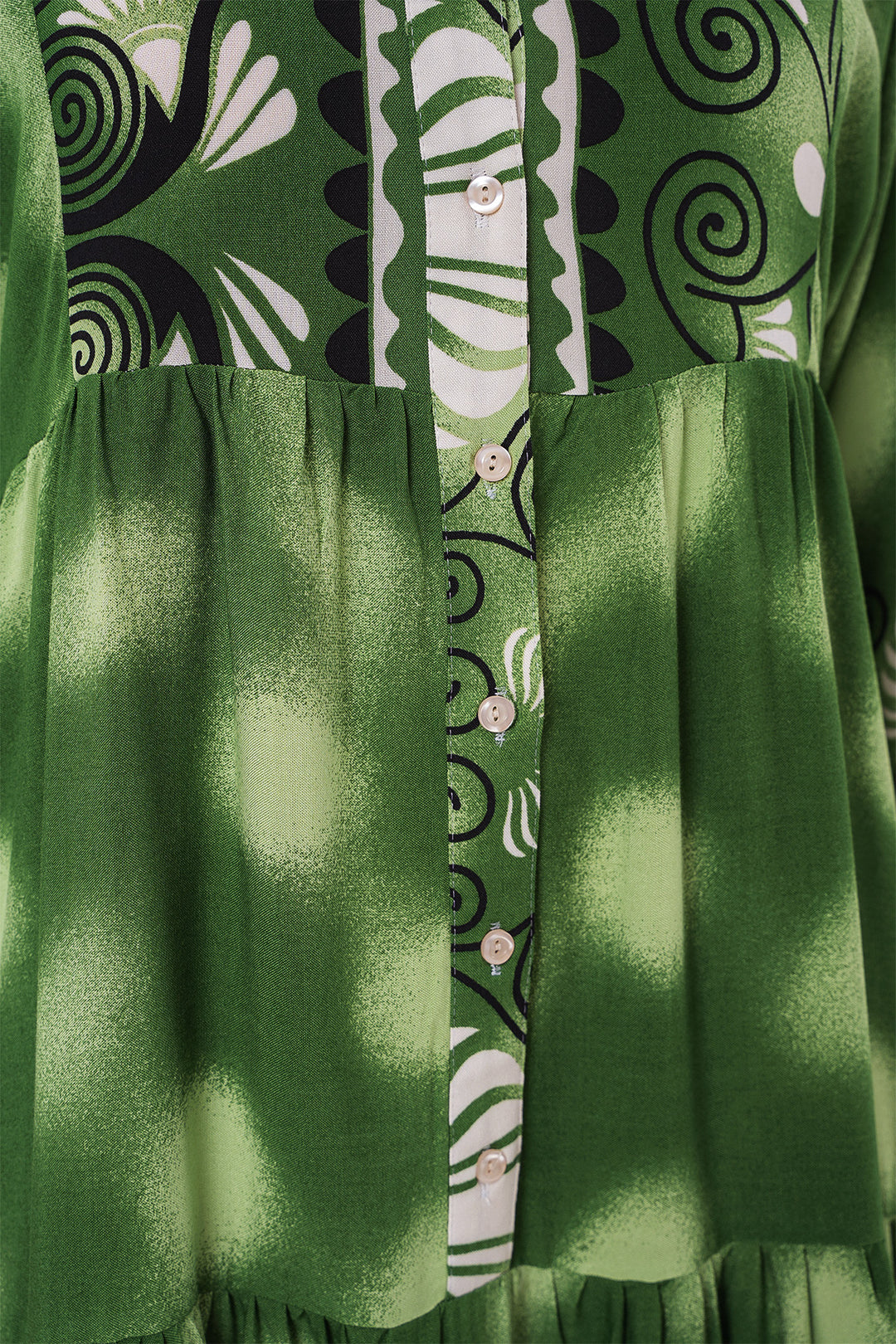 BGD Women Authentic Patterned Hijab Dress - Green 6 - Bettendorf