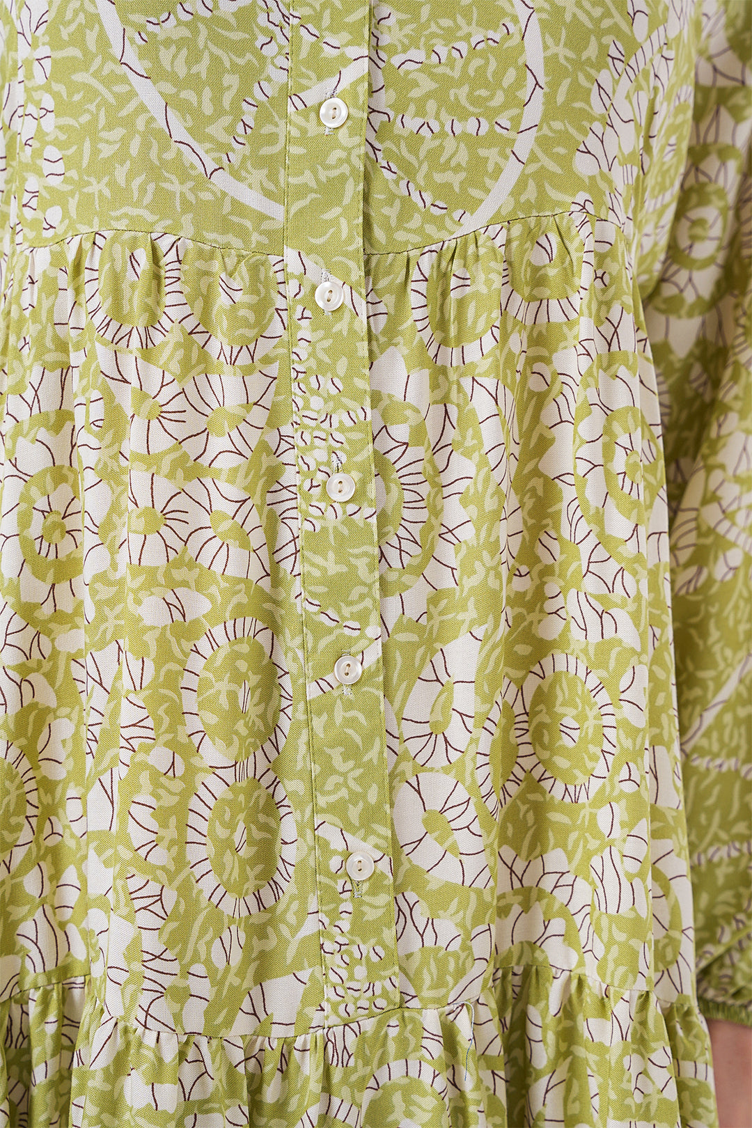 BGD Women Authentic Patterned Hijab Dress - Green 8 - Arlington Heights