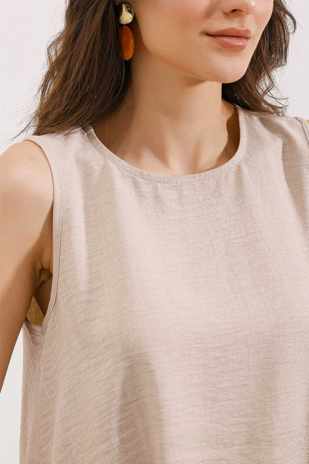 BGD Women Mini Chain Dress - Beige - Xalapa