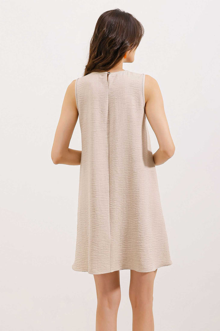 BGD Women Mini Chain Dress - Beige - Xalapa