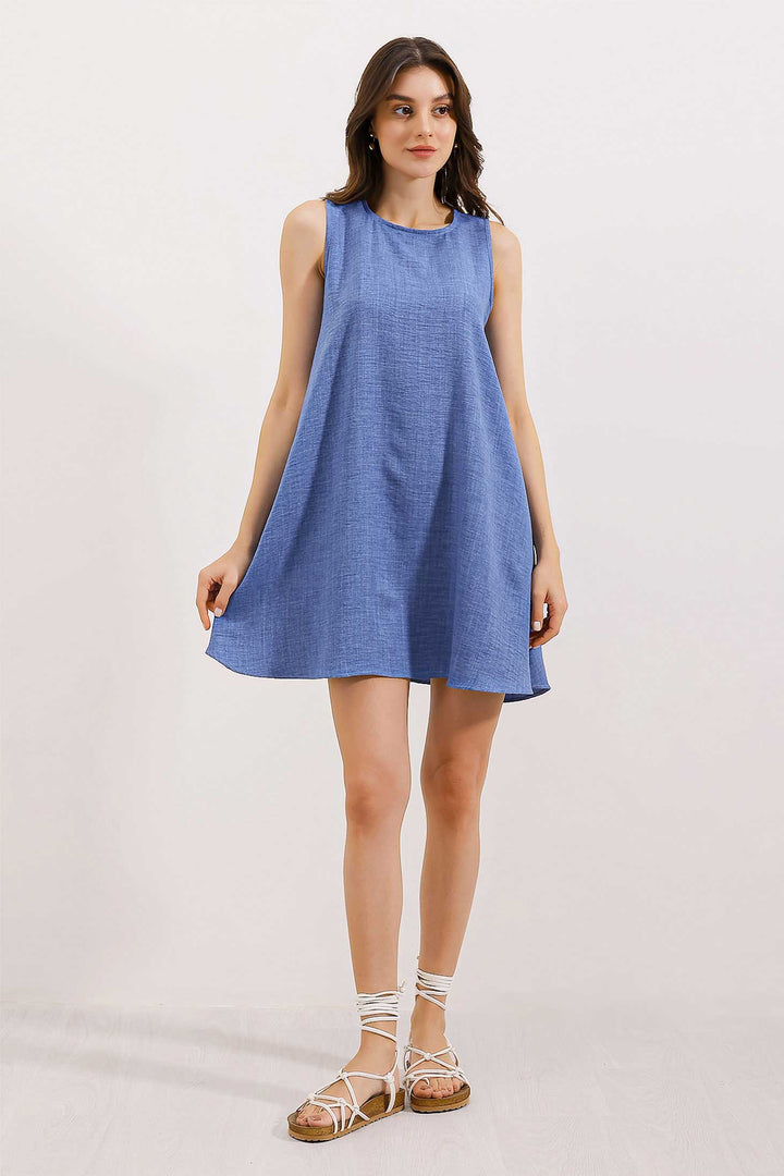 BGD Women Mini Chain Dress - Blue - Ferizaj