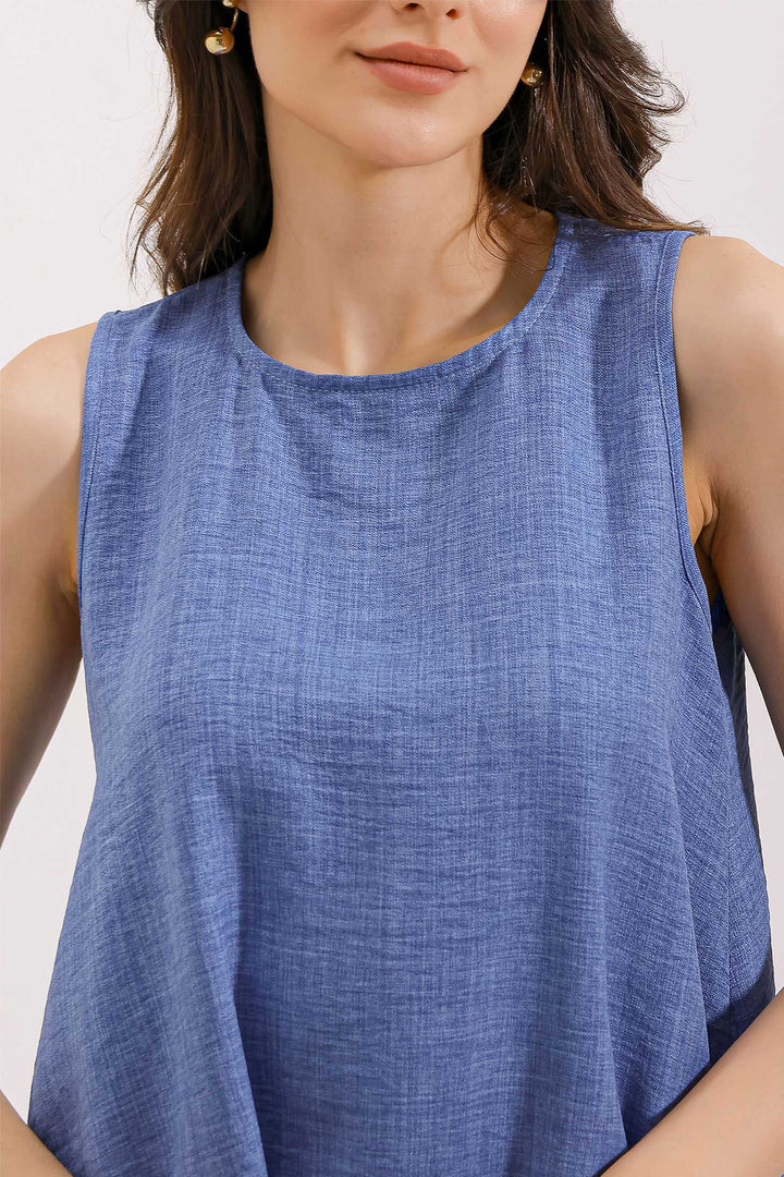 BGD Women Mini Chain Dress - Blue - Ferizaj