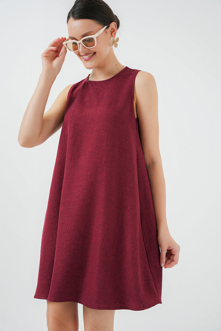 BGD Women Mini Chain Dress - Burgundy - Zutphen