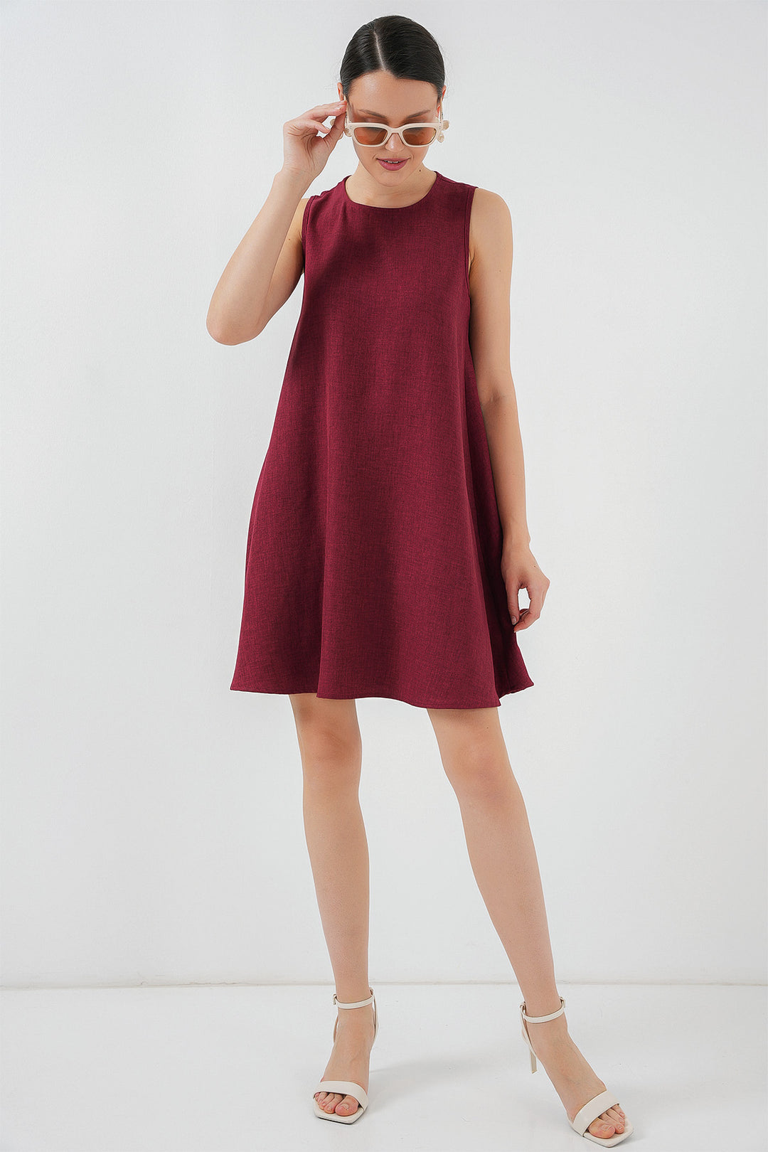 BGD Women Mini Chain Dress - Burgundy - Zutphen