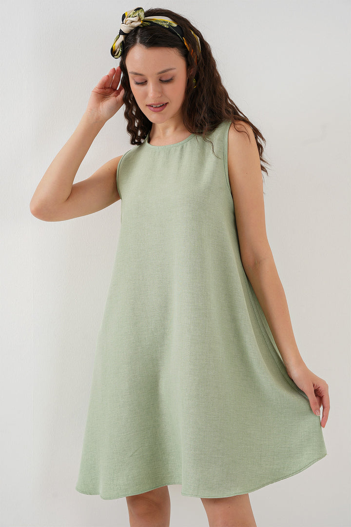 BGD Women Mini Chain Dress - Dark Green - Coesfeld