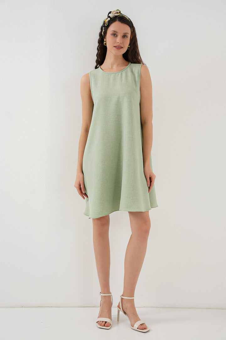 BGD Women Mini Chain Dress - Dark Green - Coesfeld