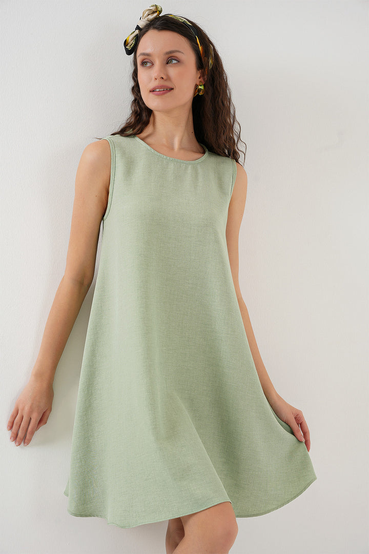 BGD Women Mini Chain Dress - Dark Green - Coesfeld