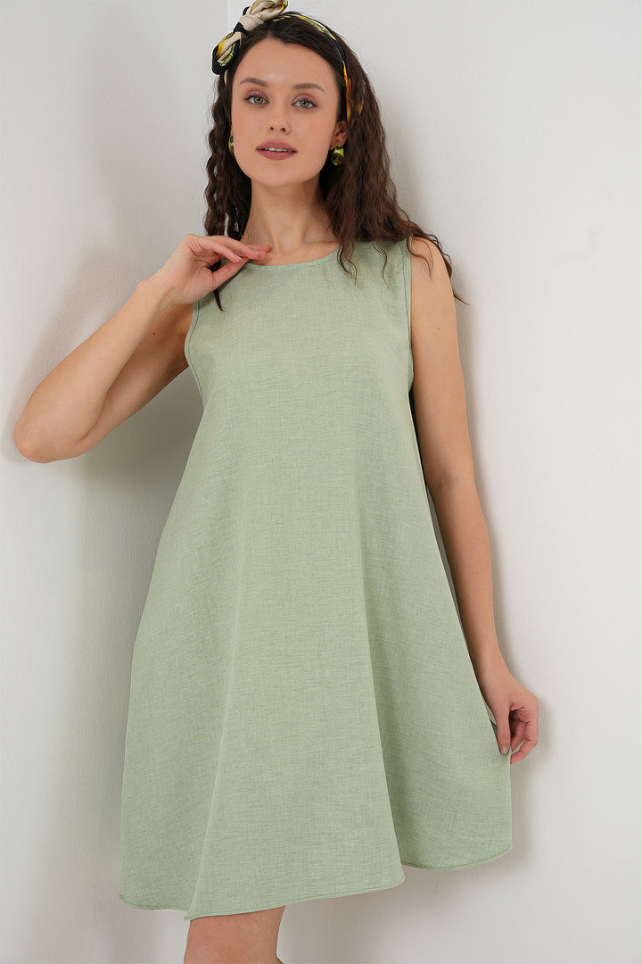 BGD Women Mini Chain Dress - Dark Green - Coesfeld
