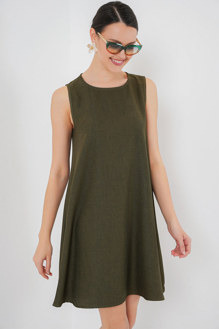 BGD Women Mini Chain Dress - Khaki - Zwijndrecht
