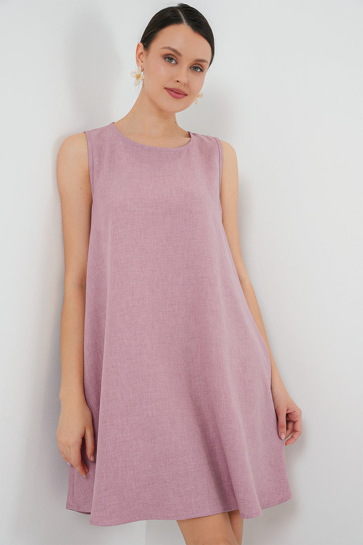 BGD Women Mini Chain Dress - Pink - Racine