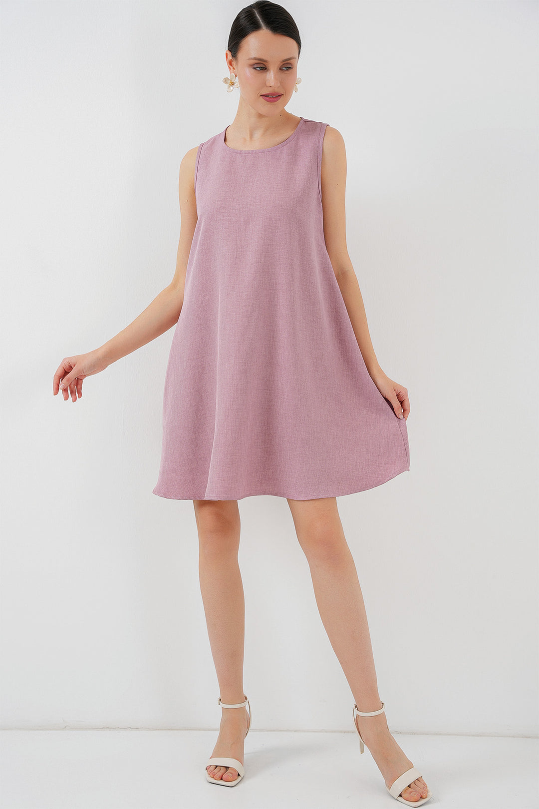 BGD Women Mini Chain Dress - Pink - Racine