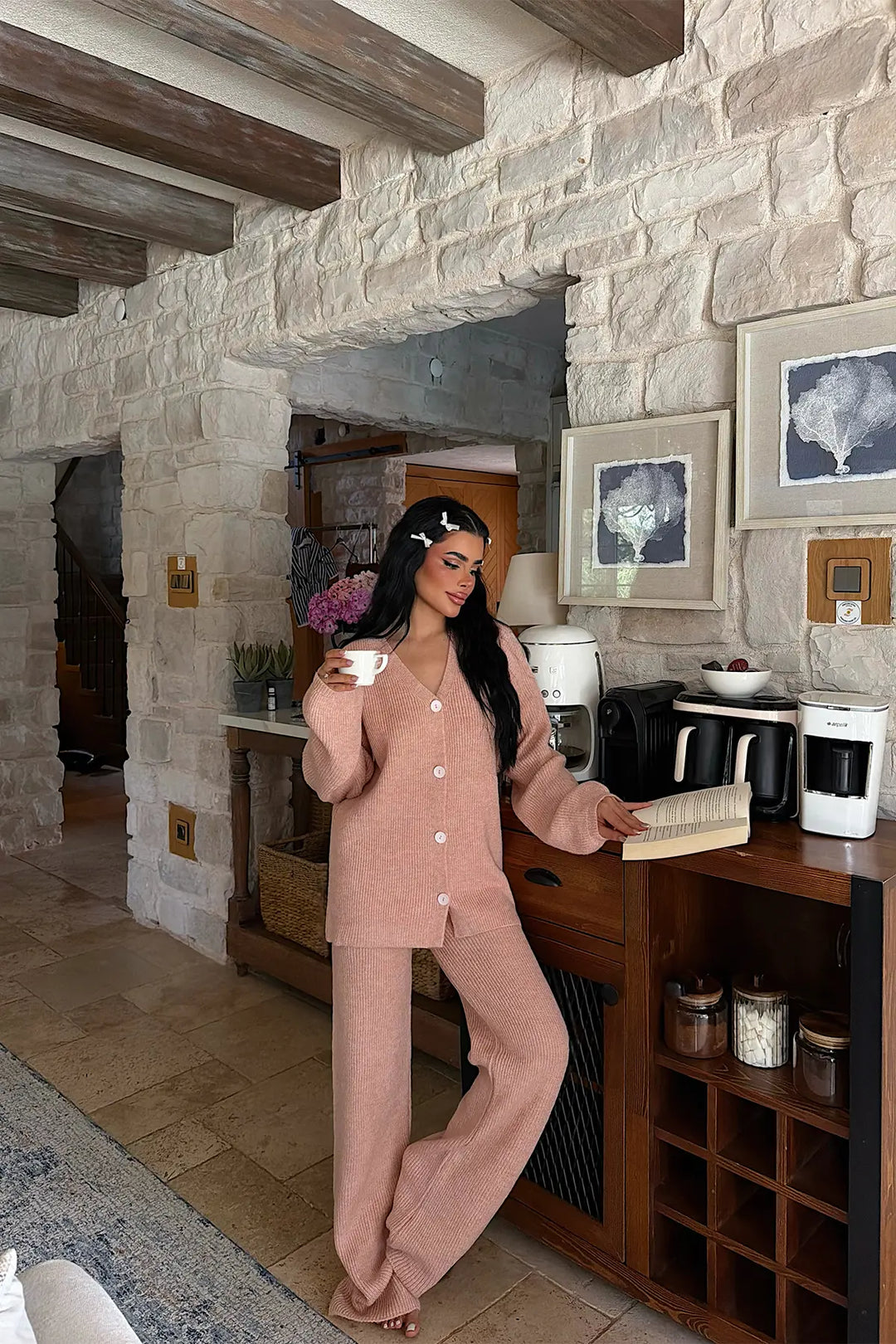 EYY Women Powder Pink Knit Set - El Pueblito