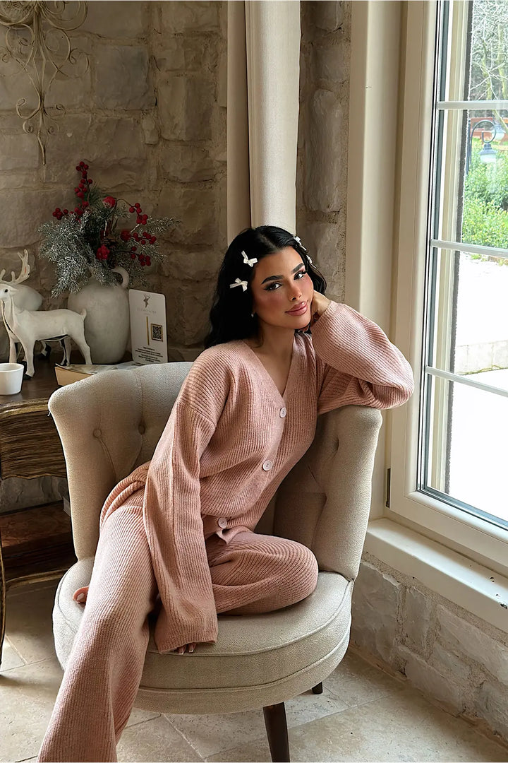 EYY Women Powder Pink Knit Set - El Pueblito