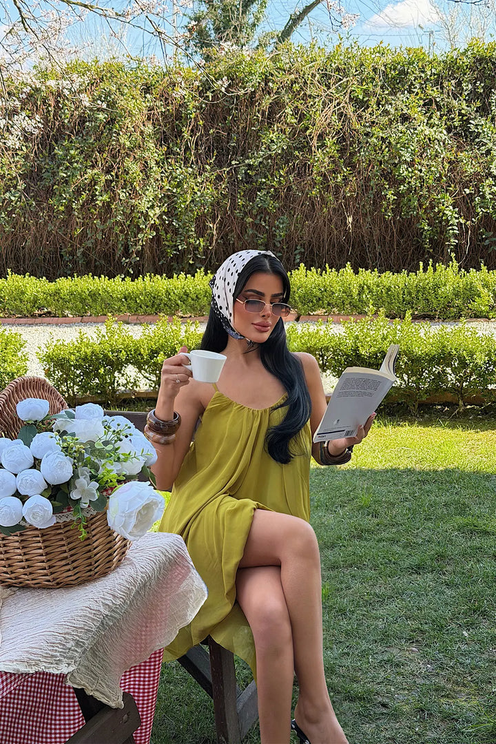 EYY Women Yellow Strappy Midi Dress - Mönchengladbach