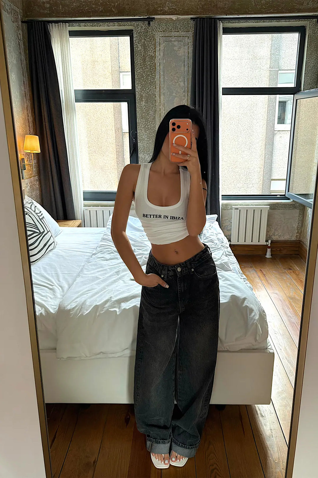 EYY Women Anthracite High-Waisted Jeans - Markham