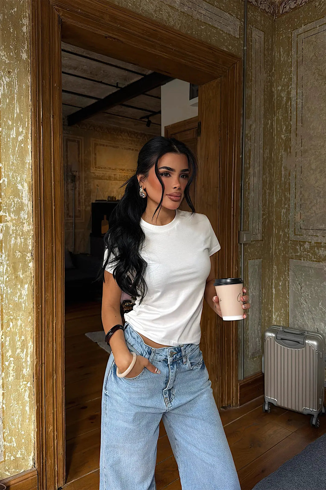 EYY Women White T-shirt - Buena Park