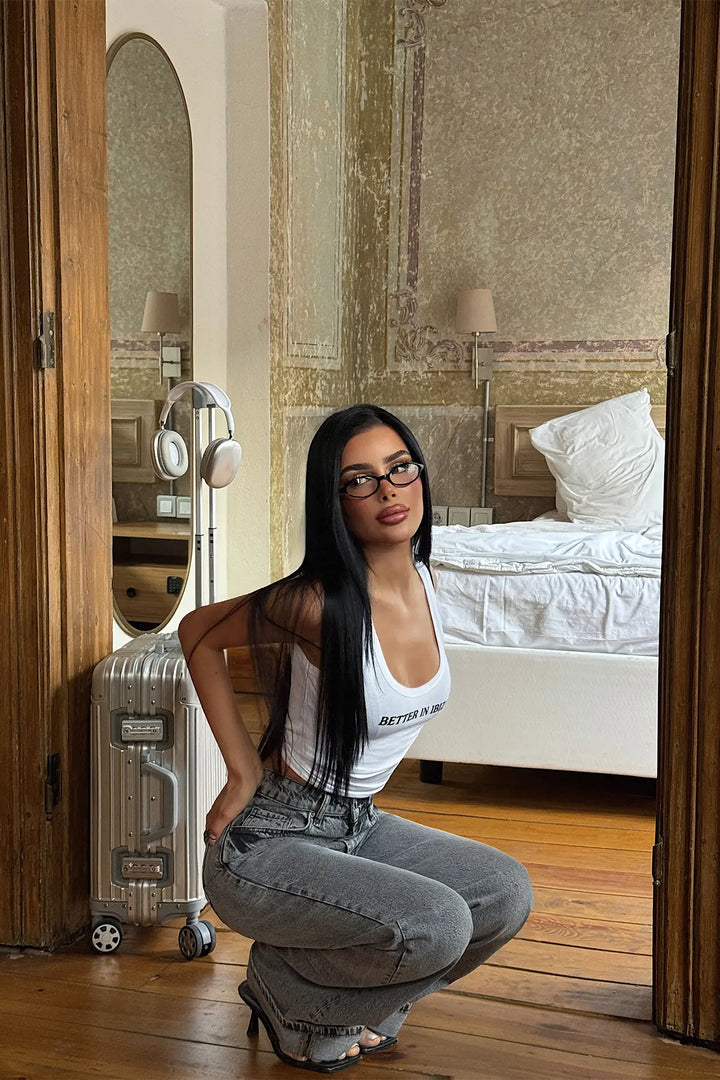 EYY Women Gray High Waist Jean - Néa Smýrni