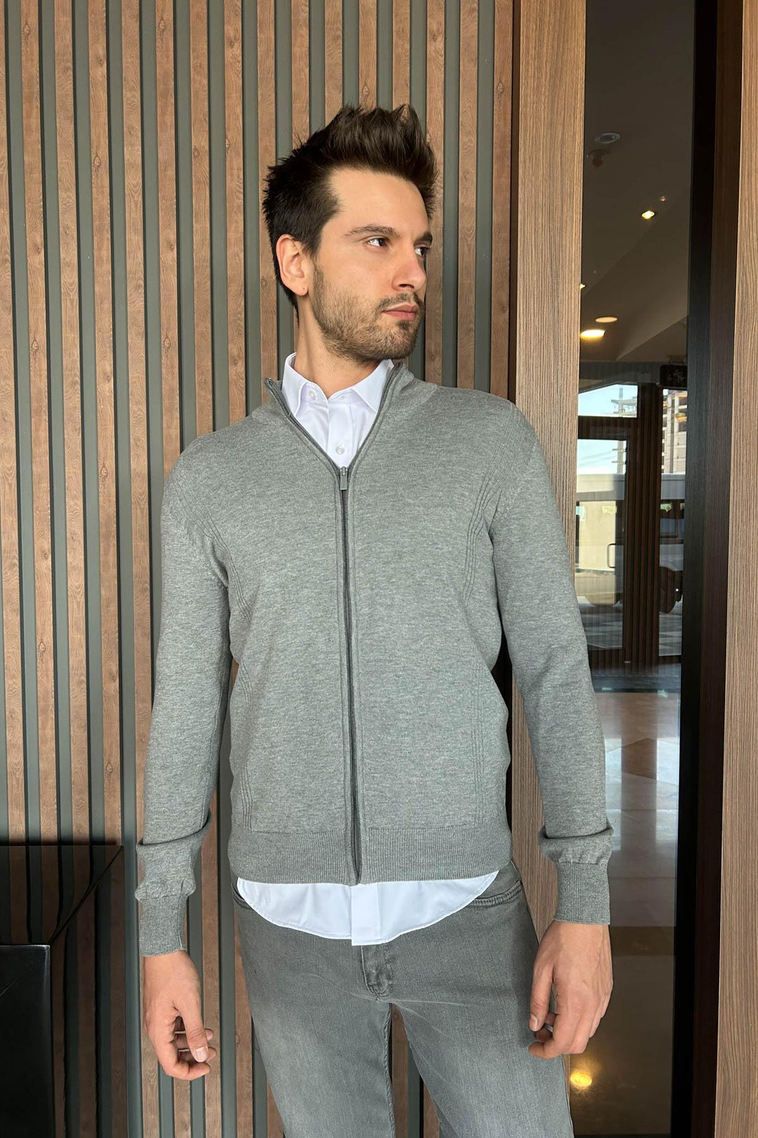 MPL Men's Zippered Cardigan 1208 - Sarasota