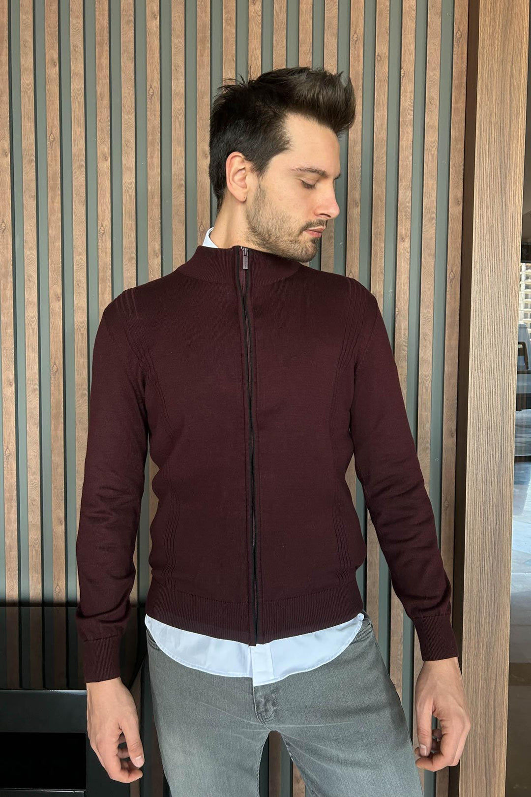 MPL Men's Zippered Cardigan 1208 - Elgin
