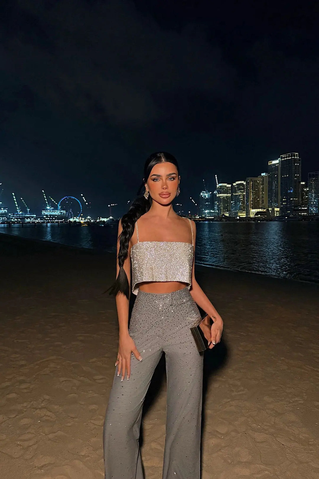 EYY Women Stone Detail Strappy Crop Top - Liverpool