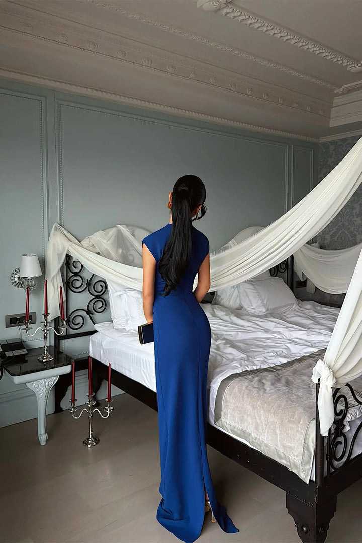 EYY Women Navy Blue Midi Dress - Hot Springs