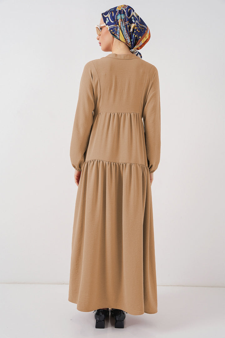 BGD Women Women's Long Hijab Dress - Biscuit - Rancho Cordova