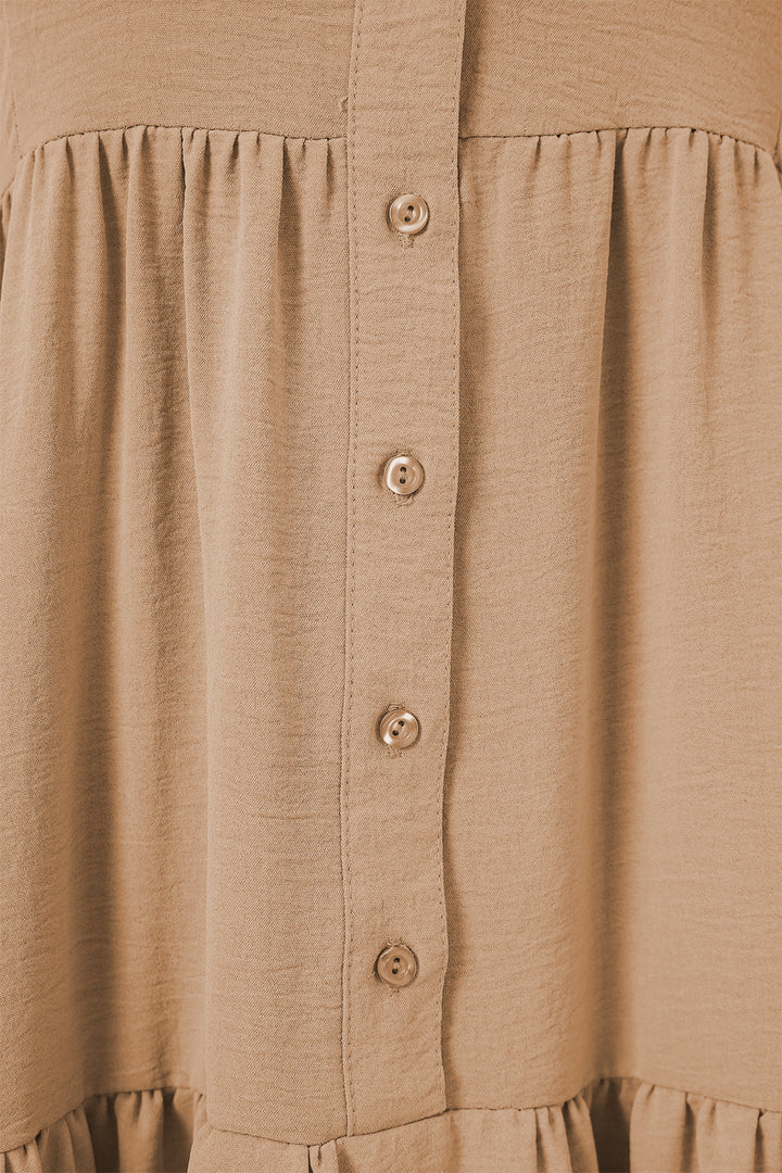 BGD Women Women's Long Hijab Dress - Biscuit - Rancho Cordova