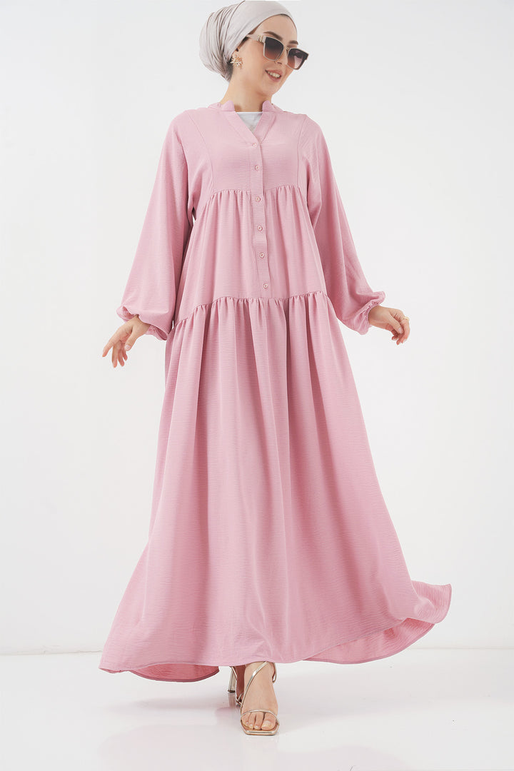 BGD Women Women's Long Hijab Dress - Powder - Dothan