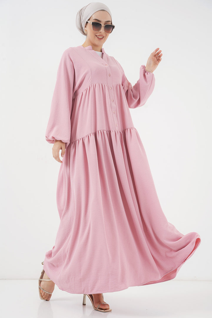BGD Women Women's Long Hijab Dress - Powder - Dothan