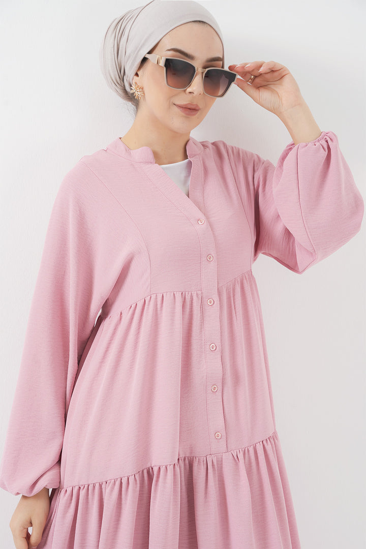 BGD Women Women's Long Hijab Dress - Powder - Dothan