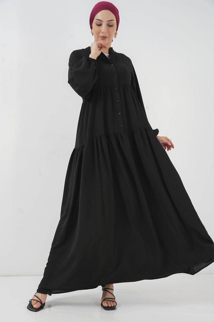 BGD Women Women's Long Hijab Dress - Black - Kissimmee