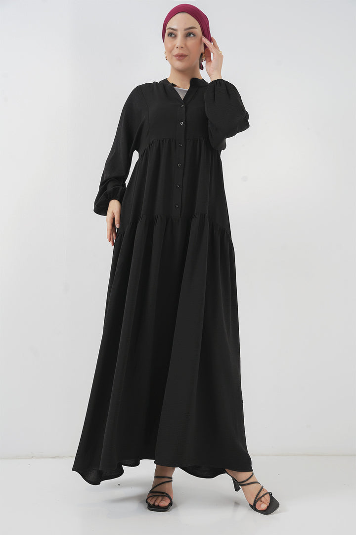 BGD Women Women's Long Hijab Dress - Black - Kissimmee