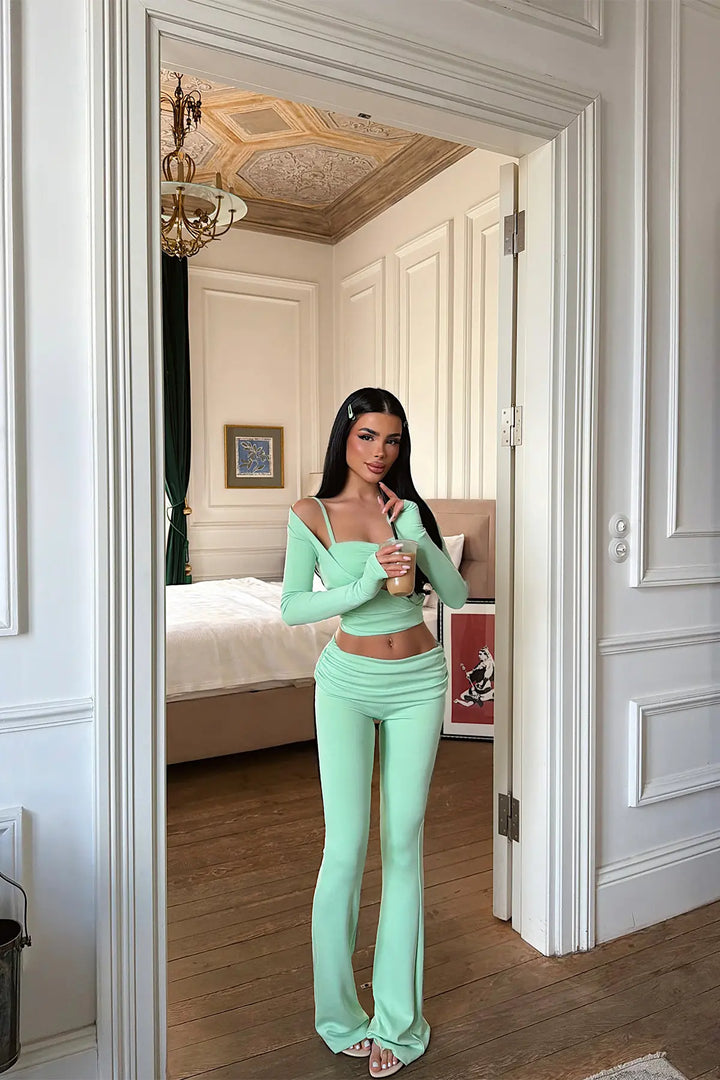 EYY Women Green 3-Piece Pants Set - Eboli