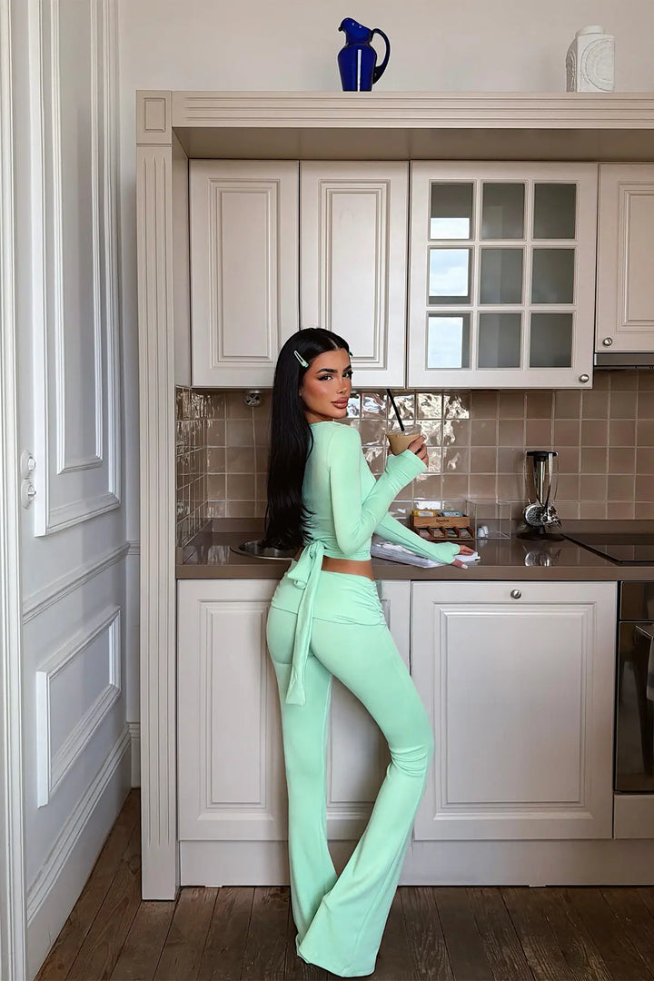 EYY Women Green 3-Piece Pants Set - Eboli