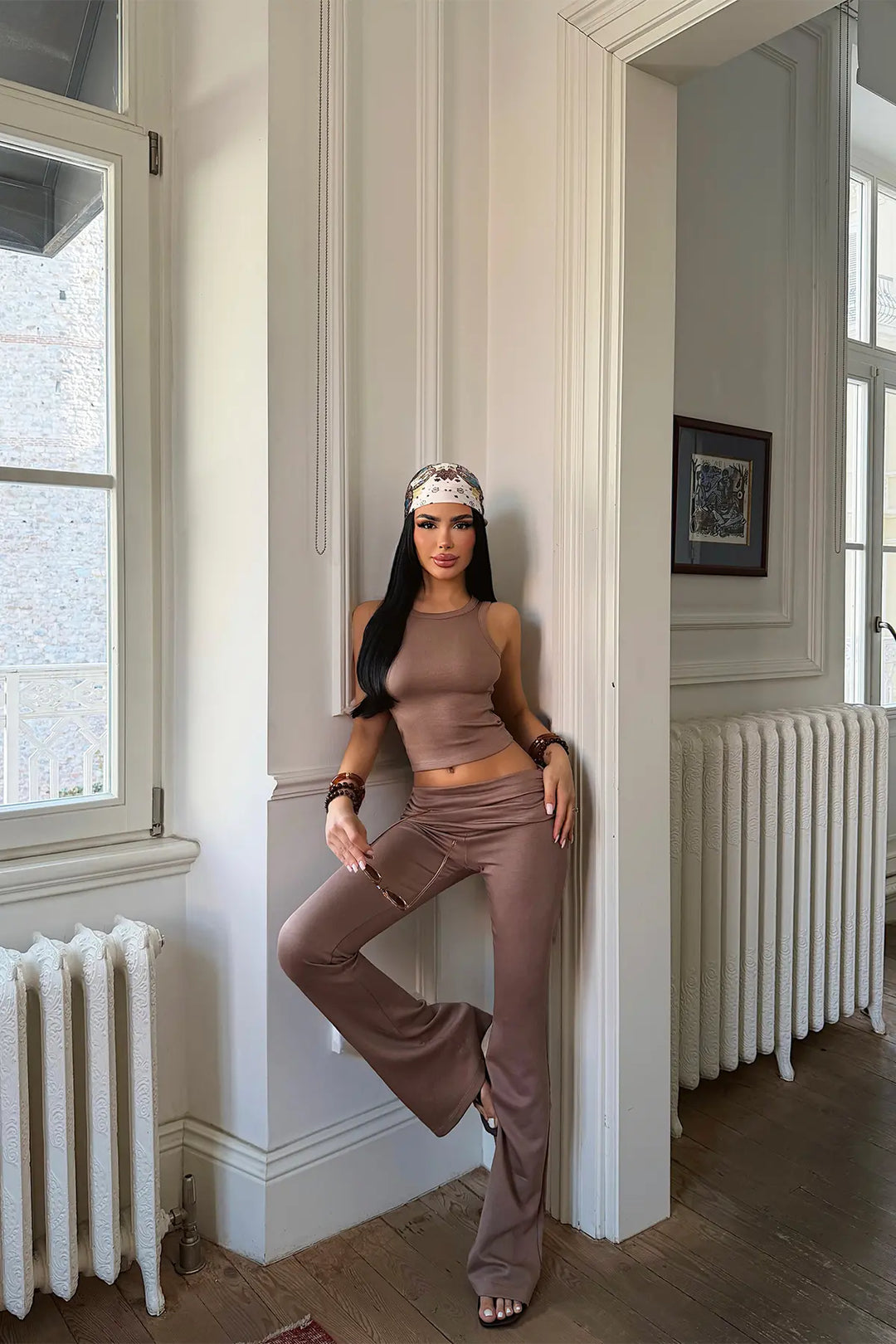EYY Women Brown Pants Set - Tampa