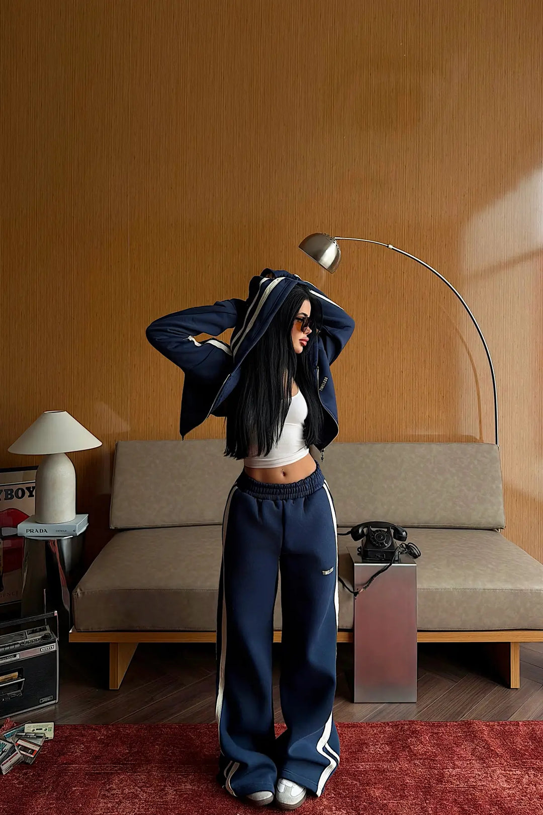 EYY Women Navy Blue Tracksuit Set - Ingelheim