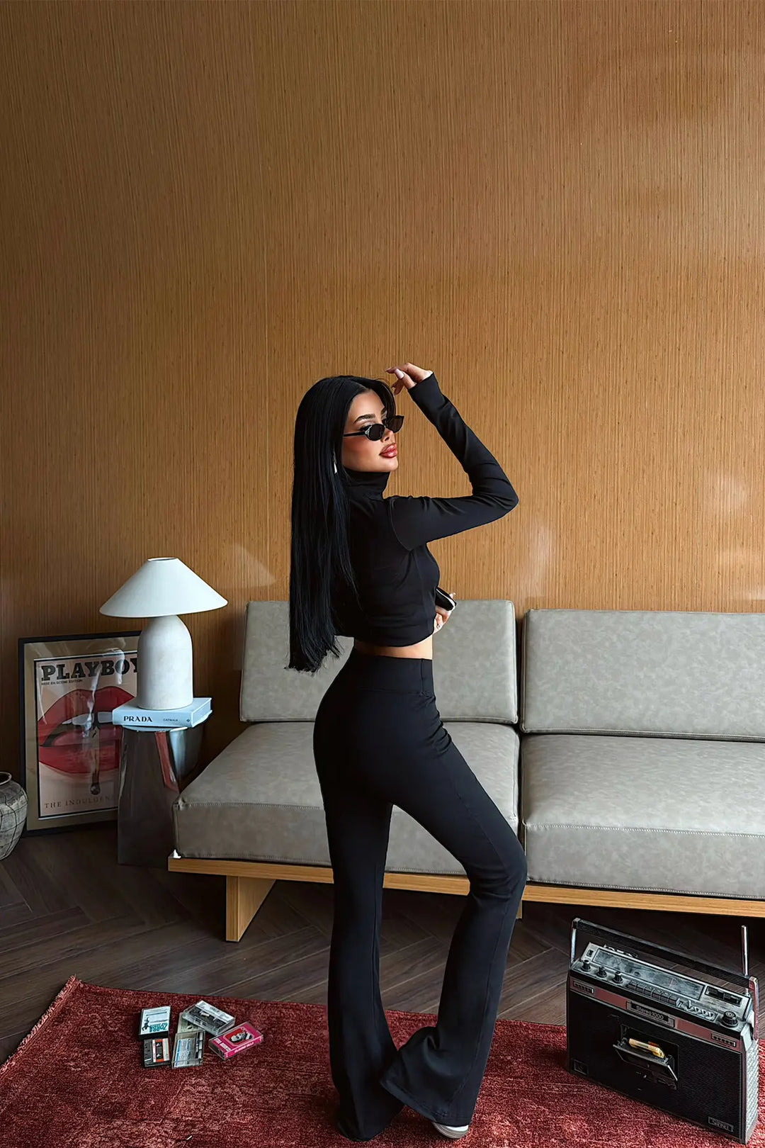 EYY Women Black Pants Set - Fano