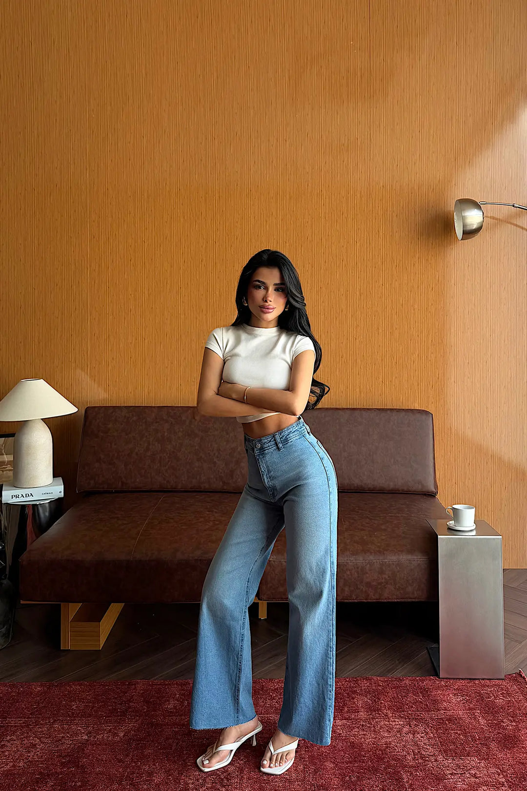 EYY Women Ice Button Detail High-Waisted Jeans - Haverhill
