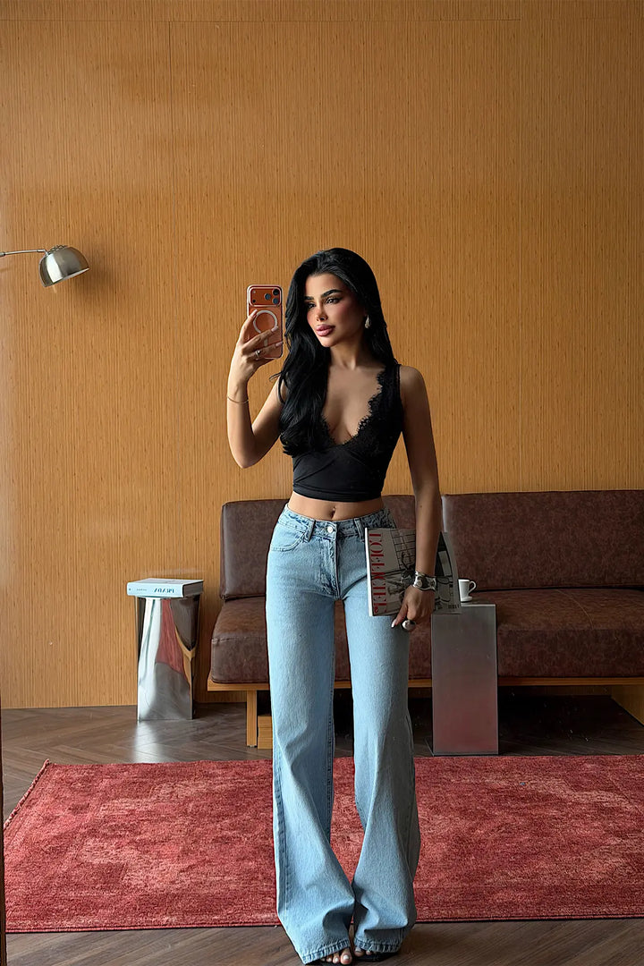 EYY Women Blue High-Waisted Jeans - Rîbniţa