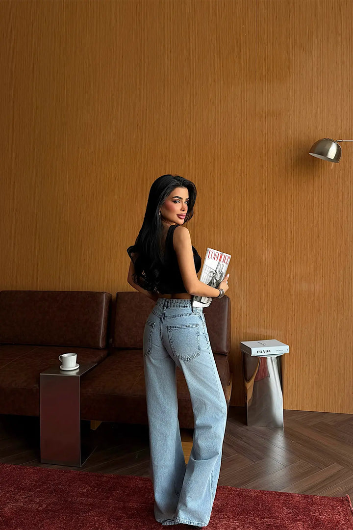 EYY Women Blue High-Waisted Jeans - Rîbniţa