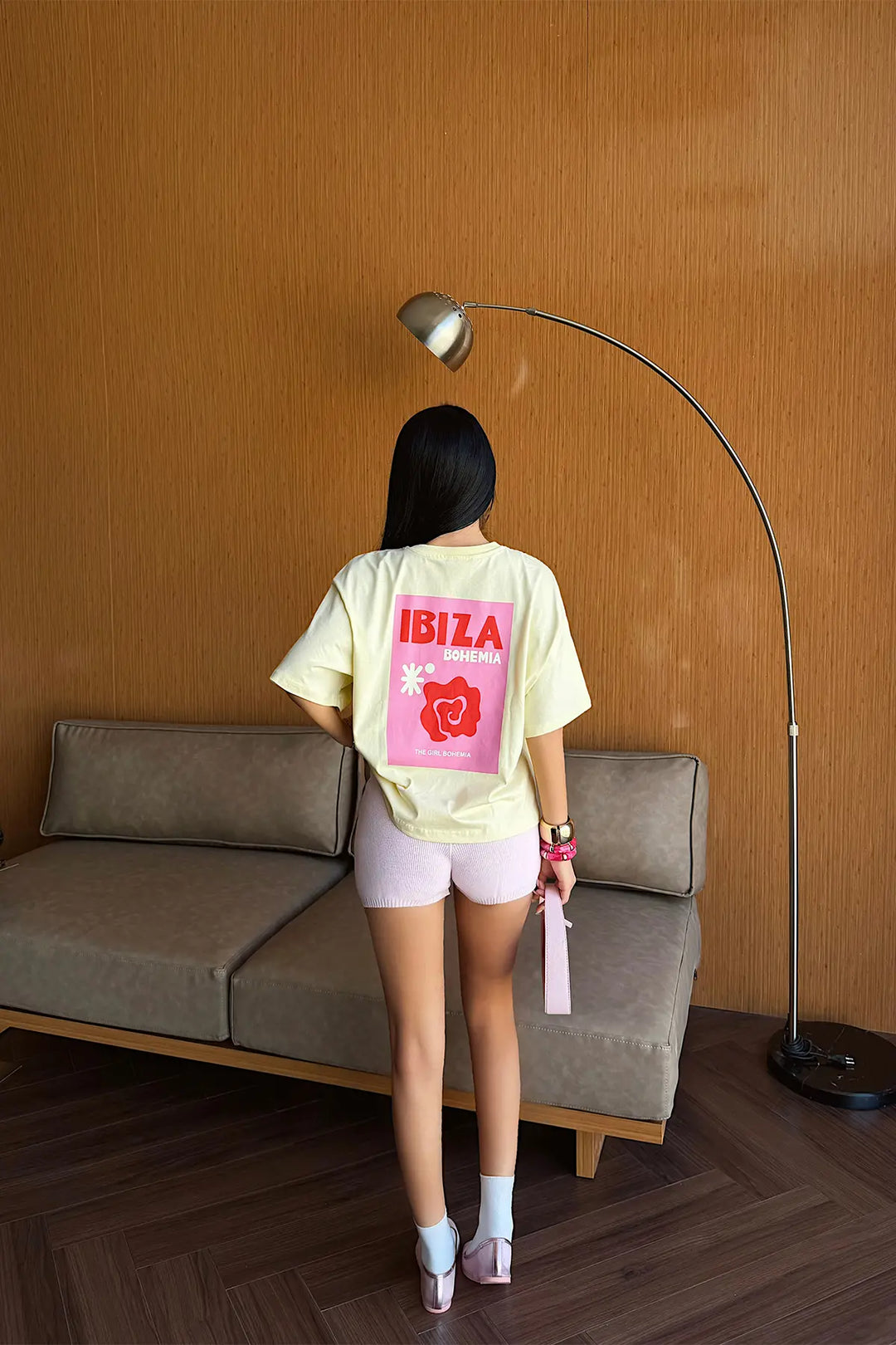 EYY Women Yellow Printed Oversize T-Shirt - Cleveland Heights