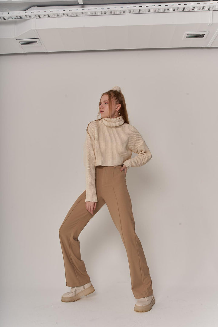HLLY Women Good Pants Beige - Cassino