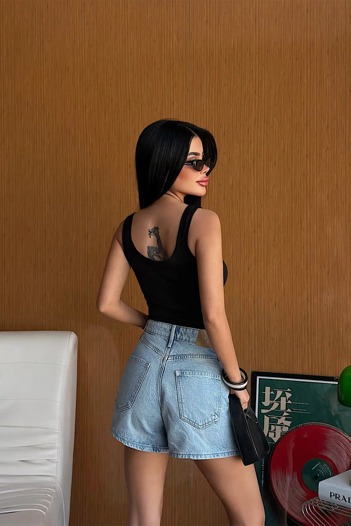 EYY Women Black Basic Crop Top - Roseville