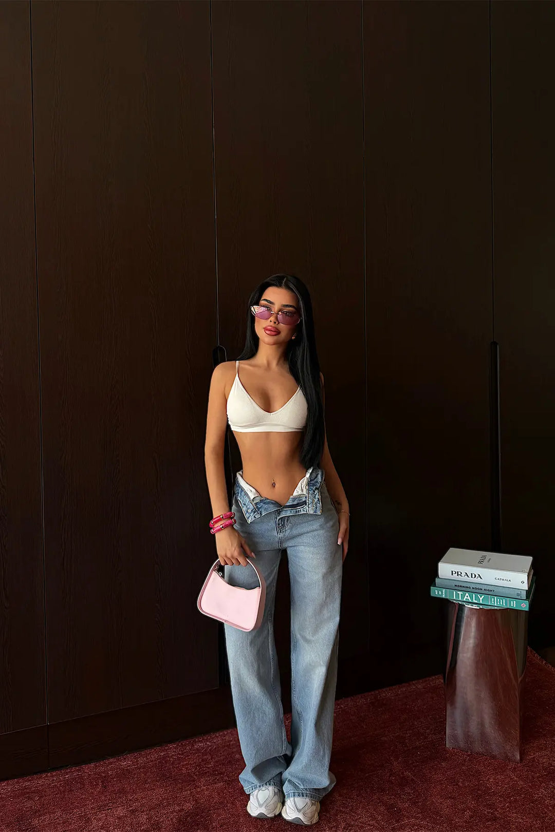EYY Women Blue High-Waisted Palazzo Pants - Isla