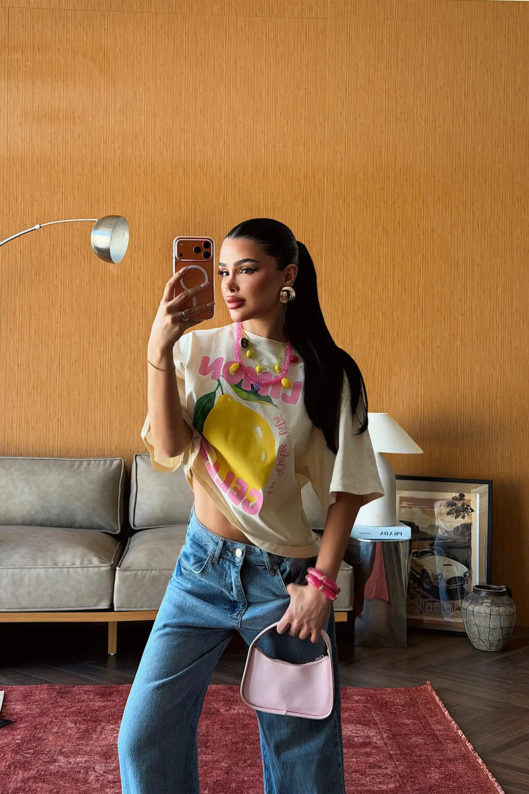 EYY Women Beige Front Printed T-Shirt - Bellingham