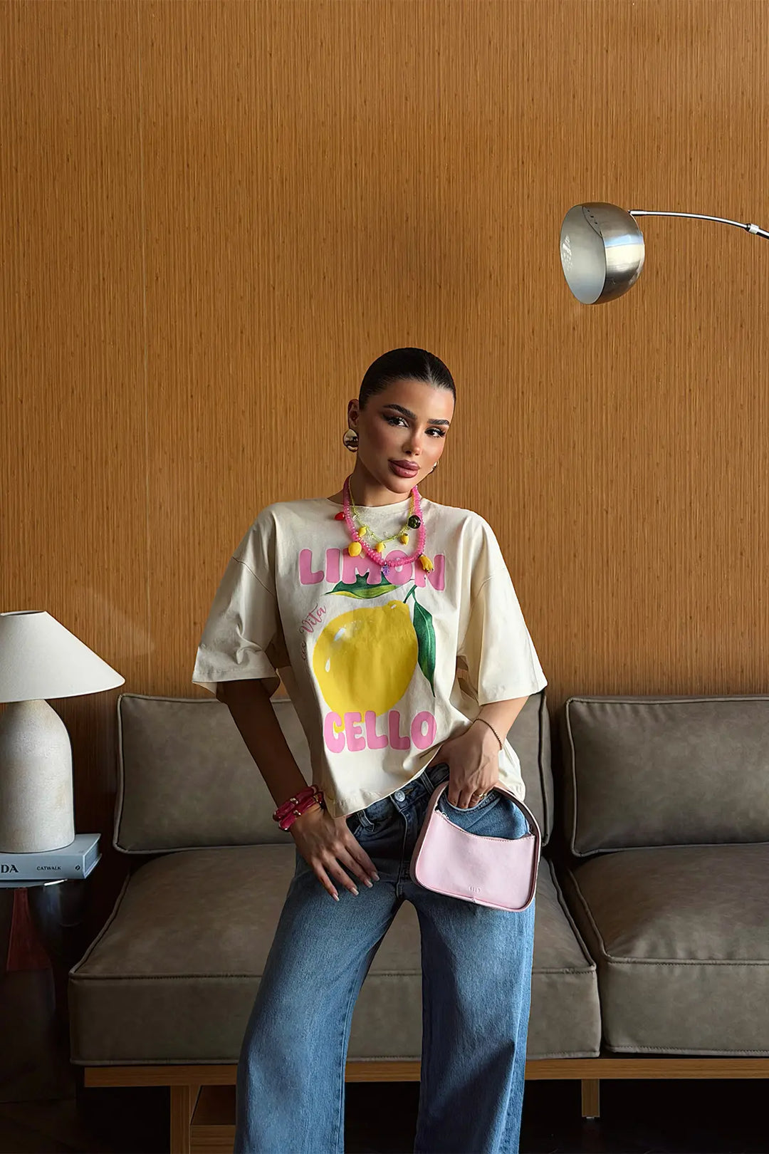 EYY Women Beige Front Printed T-Shirt - Bellingham