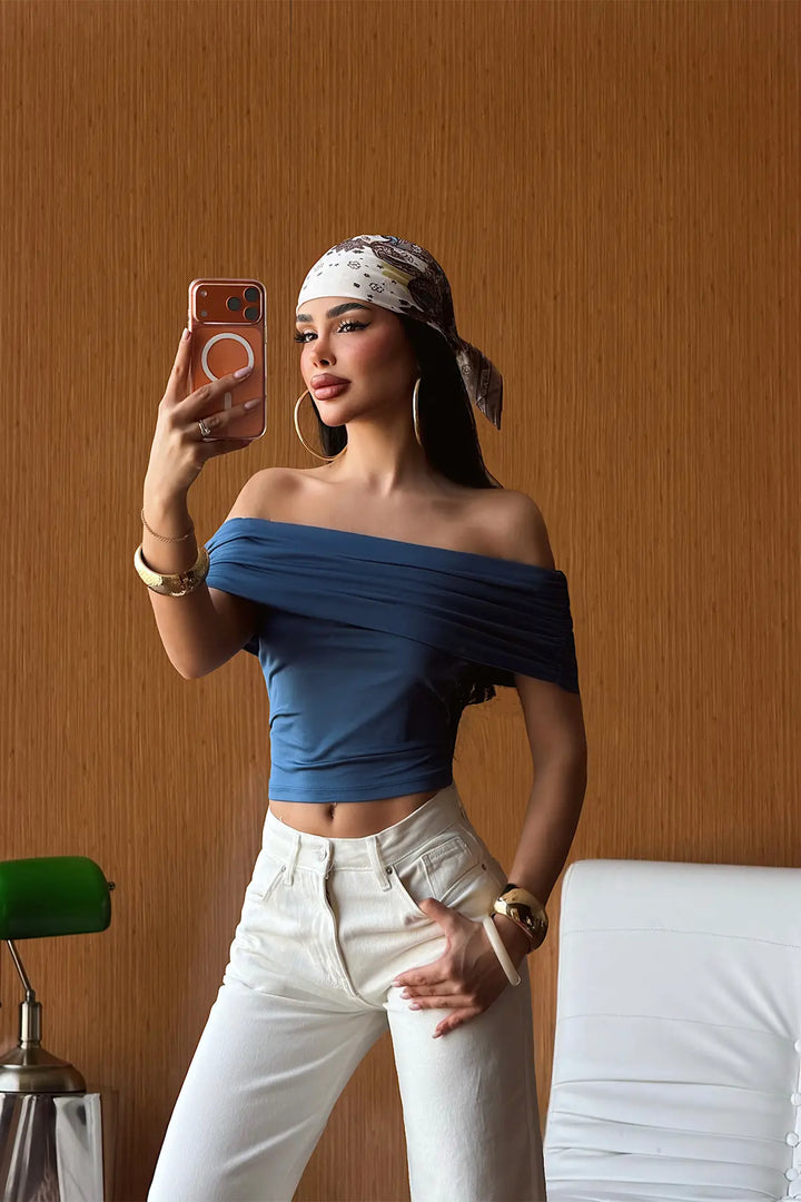 EYY Women Indigo Basic Crop Top - Focşani